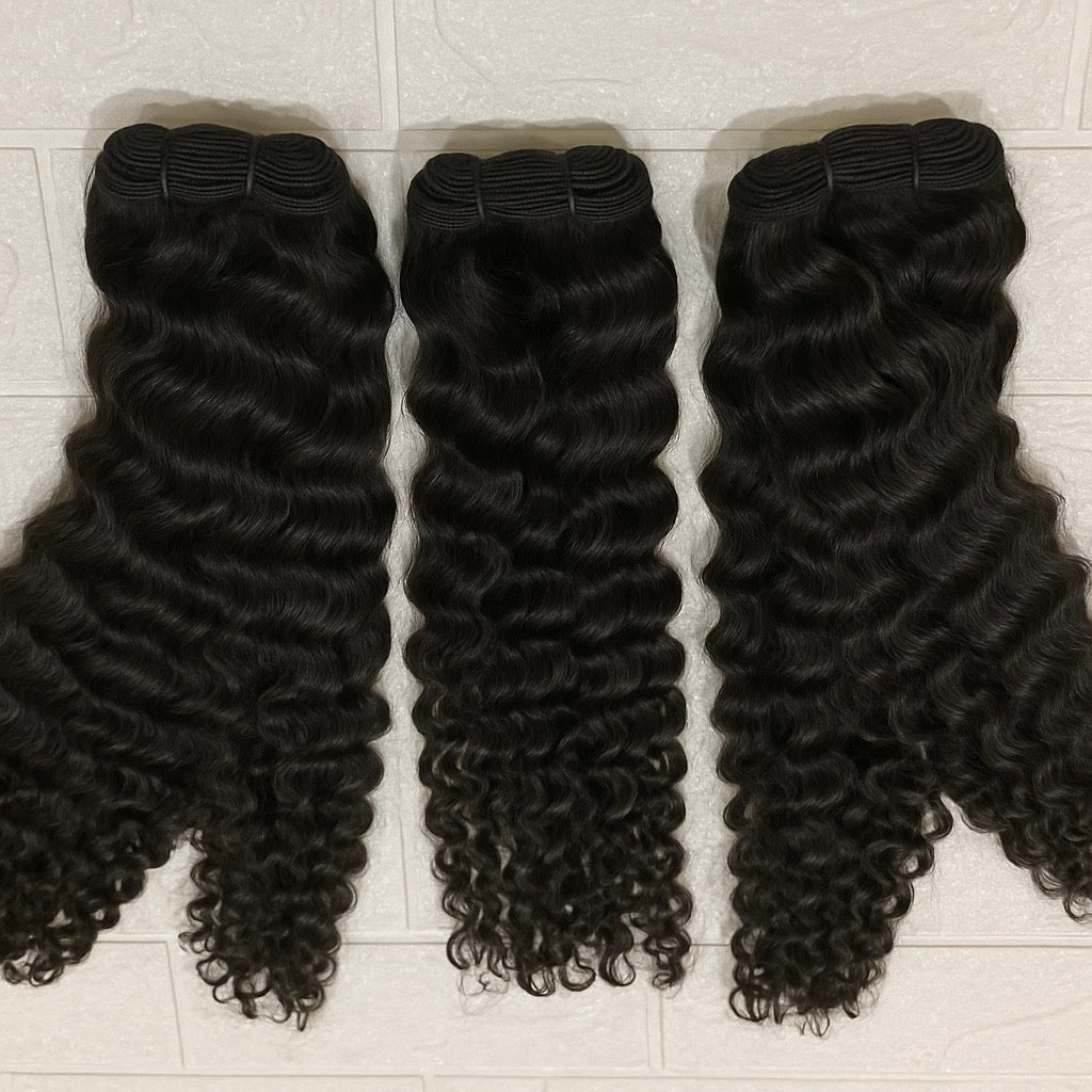 Kinky Curly raw indonésienne hair